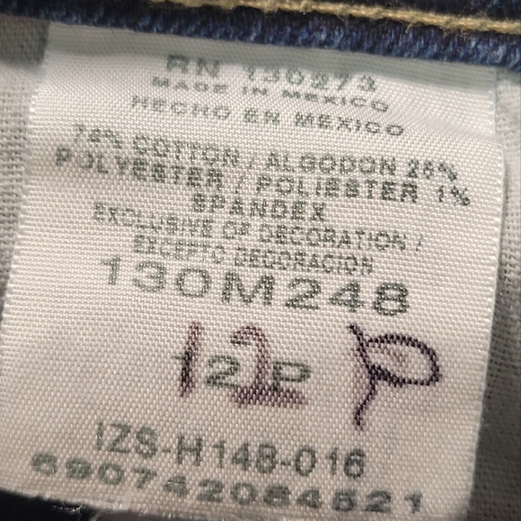 Women's Riders By Lee Blue Size 12P Jeans - Picture 10 of 10